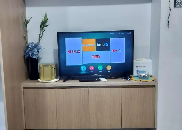 5th Floor Tower D Typed Unit With Ac, Netflix And Unlimited Wifi Access Apartamento
